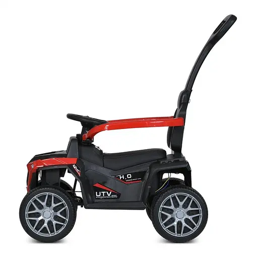 Каталка-толокар M 4802EL-3, пластик, метал, до 23 кг, MP3, USB, Bluetooth, індикатор батареї, червона - фото 3