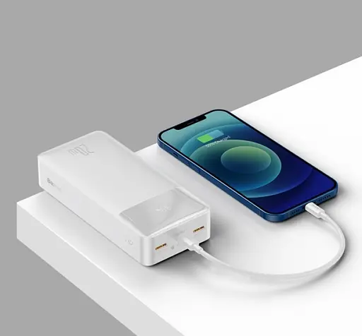 Зарядний акумулятор Baseus Bipow Digital Display 30000mAh 20W PPBD050402 (Білий) - фото 7