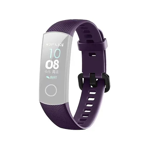 Ремінець для фітнес-браслета MIIQNUS для Honor Band 4 і 5 пурпурний - фото 2