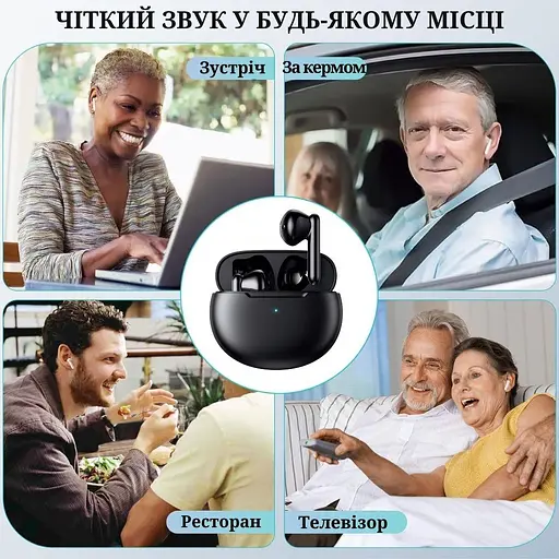 Слуховий апарат AIMED NO-EARBUDS Series HEARING AID без вушних затичок колір чорний - фото 8