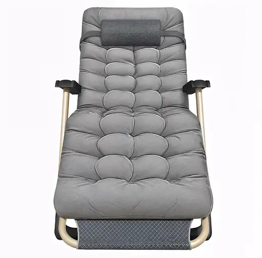 Розкладне крісло ліжко з подушкою Leobro Сіре (FCB-S03-PP) - фото 5