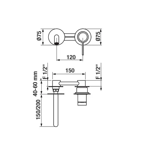 Смеситель для умывальника GRB Time хром 47534470 - фото 2