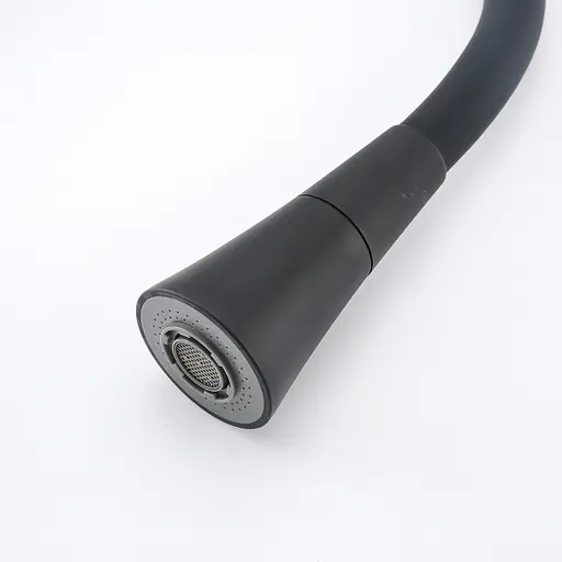 Смеситель для кухни Frap F4471-6 с гибким изливом Черный матовый - фото 4