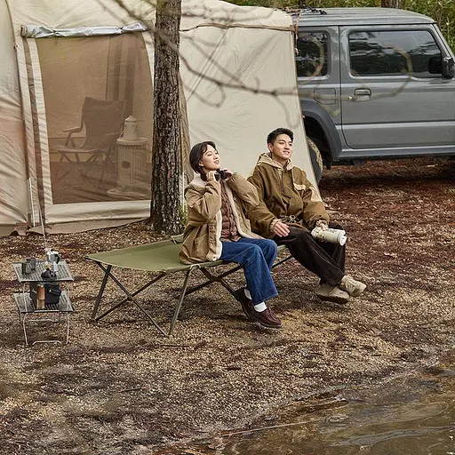 Складная туристическая кровать Naturehike CNH22JU033 сталь (Зеленый) - фото 8