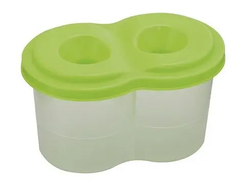 Склянка-непроливайка подвійна, салатова, 6 шт. в упаковці, ZB.6901-15