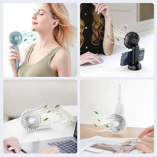 Ручной вентилятор APPFUSHI портативный USB 4 скорости - фото 6