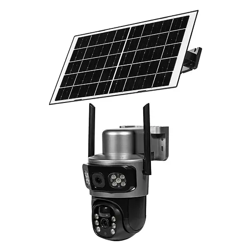 IP PTZ-видеокамера автономная с 4G и солнечной панелью 3Mp+3Mp Light Vision VLC-9430IG/2C3S (Solar) f=4mm, на аккумуляторных батареях (75-00291)