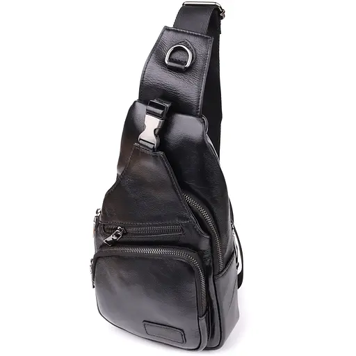 Мужская сумка через плечо из натуральной кожи Vintage 19х32х8 см sum0028982 - фото 1