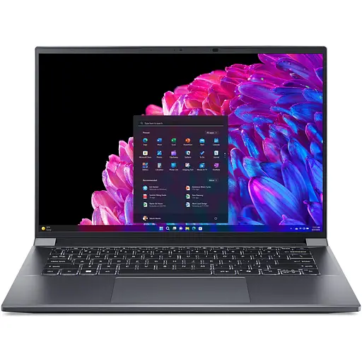 Ноутбук Acer Swift X 14 OLED SFX14-72G-5043 з процесором Intel Core Ultra 5 125H pana la 4.5GHz, 14.5'', 2.8K OLED 120Hz, 16GB LPDDR5X RAM, 1TB SSD, NVID Home, Steel сірий - фото 5