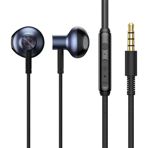 Навушники Baseus Encok 3.5mm Wired Earphone H19 чорні
