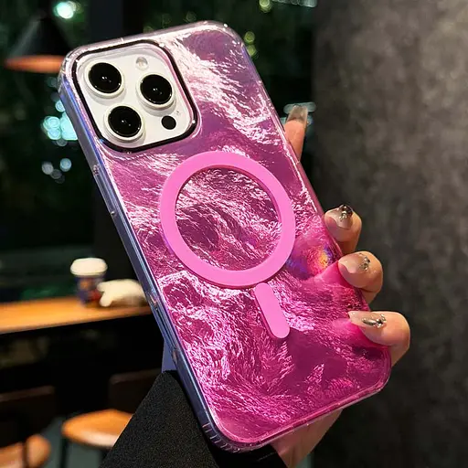 Чохол Epik TPU Shiny Mountain MagFit для Apple iPhone 16 Pro Max 6.9 Pink - фото 3