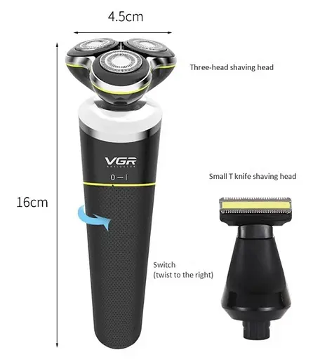 Електробритва VGR V-308 Тример 2 в 1 - фото 4