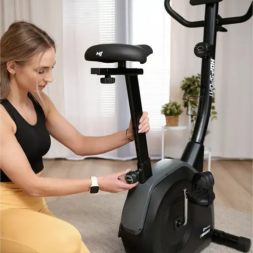 Велотренажер Hop-Sport HS-4000H Grant чорно-золотистий - фото 5