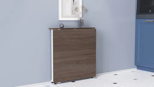 Стіл-книга трансформер Оріон 1 Ferrum-decor 750x810x730 Білий метал ДСП Дуб Сонома Трюфель 16 мм (FRD-104608) - фото 8