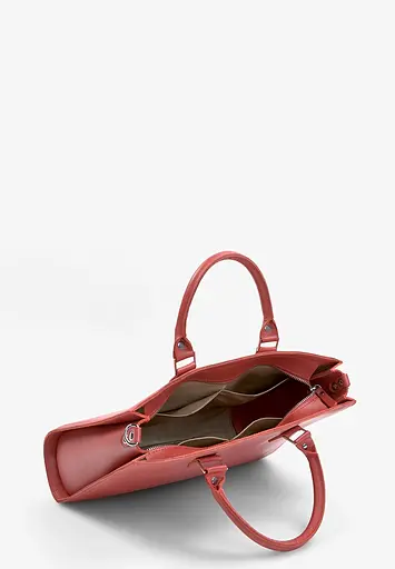 Жіноча шкіряна сумка Fancy A4 червона - фото 4