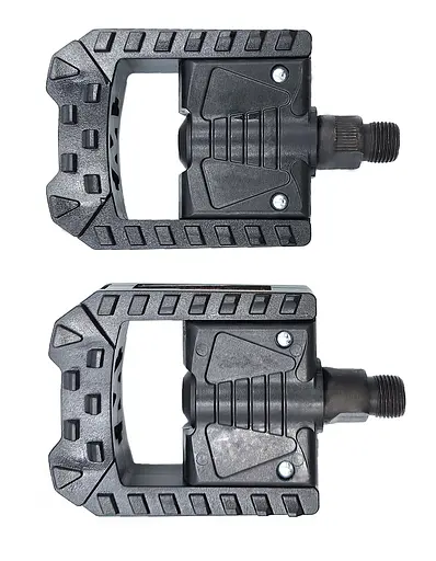 Педали велосипедные складные Пластиковые CQ JHX-630 на стальных подшипниках Черный (G0001947) - фото 2