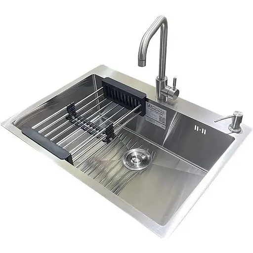 Комплект мийка + змішувач Romzha Arta U-650S Max (B)