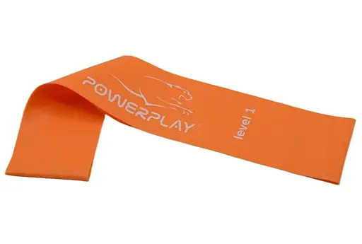Гумка для фітнесу PowerPlay 4140 Level 1 Stretch Band (1-5 кг) Помаранчева (PP_4140_Orange) - фото 4