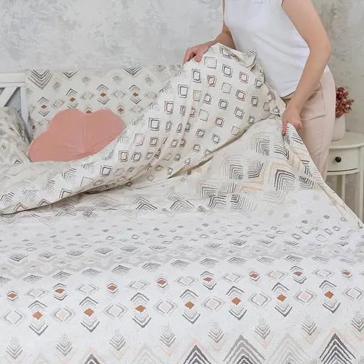 Комплект постільної білизни Viluta євро ранфорс 22202 100% бавовна - фото 5