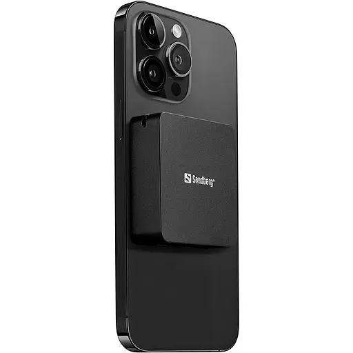 Павербанк Sandberg Magnetic Black 5 000 mAh / 20 Вт (421-28) - фото 4