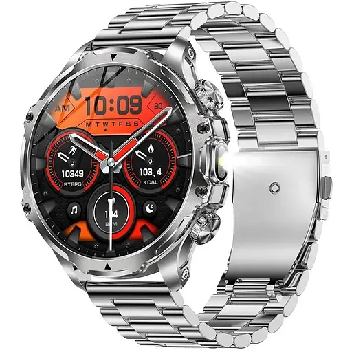 Умные часы Lemfo AK75 Metal с функцией разговора Серебристый - фото 1