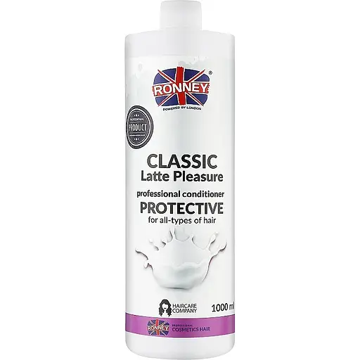 Кондиционер для всех типов волос Ronney Professional Classic Latte Pleasure Protective 1 л - фото 1