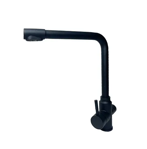 Смеситель для кухни под фильтр Adamant SA-021 чёрный металлик 02114, Черный - фото 1