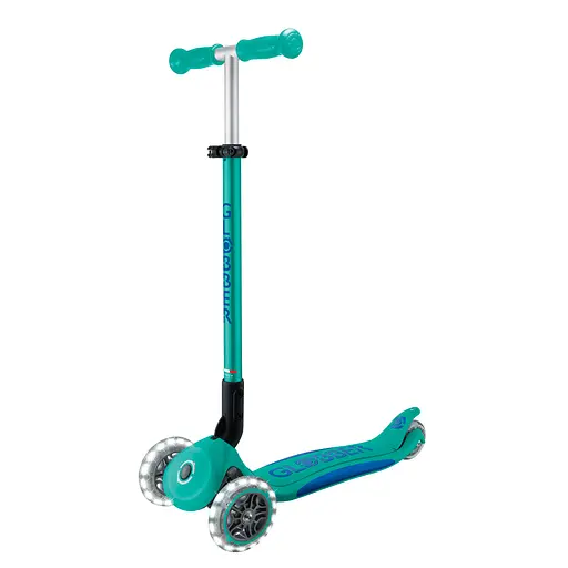 Самокат Globber Elite Lights колеса с подсветкой 50 кг изумрудно-зеленый (439-607-3)