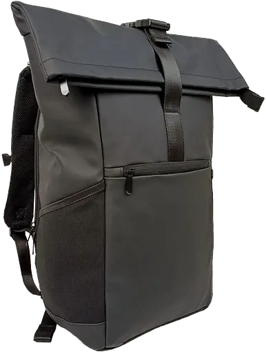Прорезиненный молодежный рюкзак 18L Rolltop-Rucksack черный LS sum0028840 - фото 2