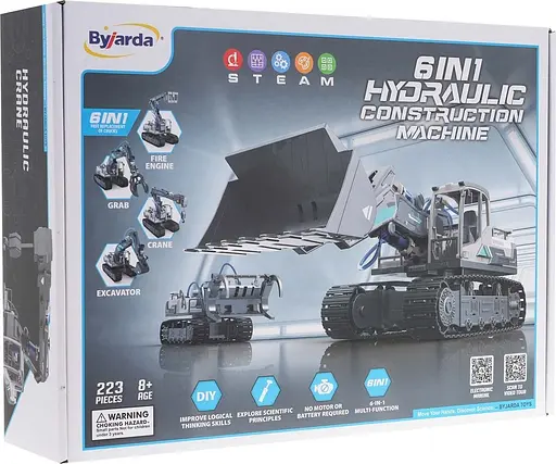 Набор транспортных средств для сборки 6в1 223 шт - фото 7