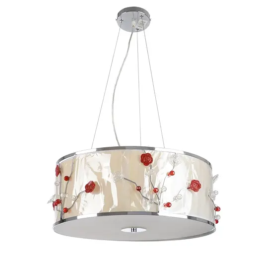 Люстра подвесная Brille флористика для кухни E27 40W Red (BL-503S/5)