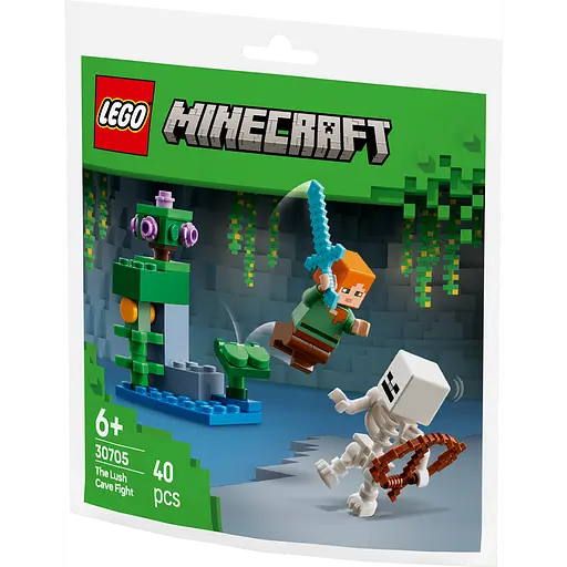 Конструктор LEGO Minecraft Бій в печері з хащами 40 деталей (30705) - фото 3