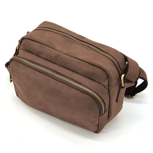 Невелика чоловіча сумка через плече на 2 відділення TARWA 23х16х11 см sum0028182 - фото 6