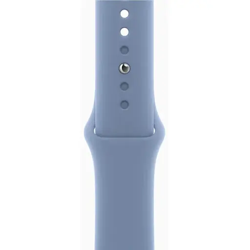 Apple Watch Series 9 GPS 41mm Silver Aluminium with Storm Blue Sport Band S/M MR903 - фото 4