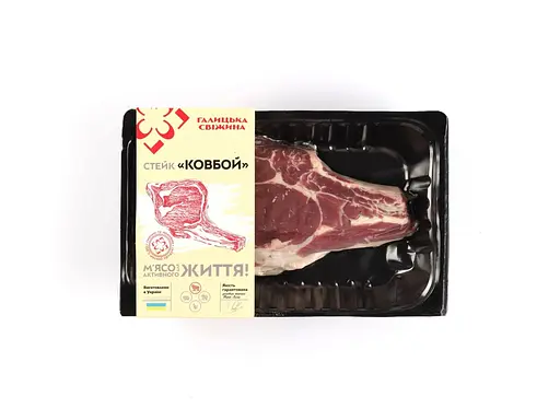 Стейк Галицкая Свежина Ковбой из говядины, 500 г