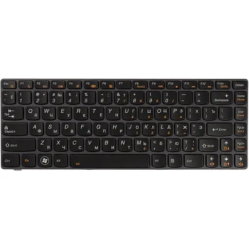 Клавиатура Lenovo Y480/Y485 Black Ru (A2170)