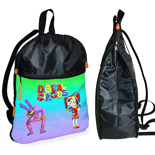 Шкільний рюкзак дитячий Цифровий Цирк + Сумка для взуття спортивної форми рюкзак-мішок хлопчикові (01882) - фото 2