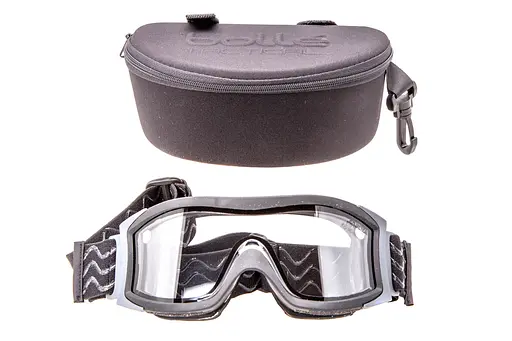 Очки тактические Bolle X1000 черные с двойными прозрачными линзами - фото 3