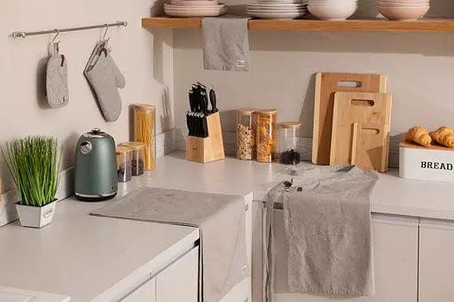 Раннер Ardesto Oliver, 40х140см, 100% хлопок, серый (ART01OD) - фото 5