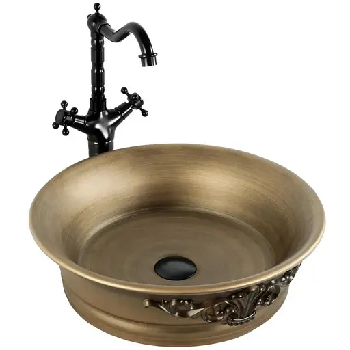 Умивальник Rea Betty накладний REA-U1057, коричневий - фото 1