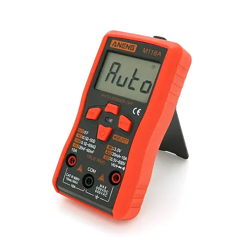 Мультиметр ANENG M118A, вимірювання: V, A, R, C, T, F, функція hFE - фото 4