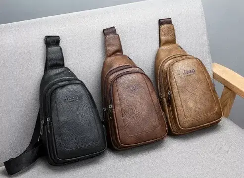 Рюкзак міський шкіряний через плече Fashion style 2019 (fs7932) Чорний - фото 5