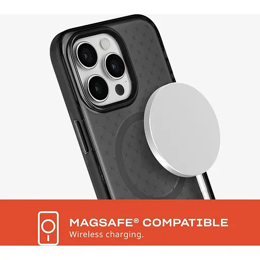 Оригінальний протиударний чохол Tech21 Evo Check MagSafe для Iphone 15 Pro Max (6.7") Smokey Black - фото 6