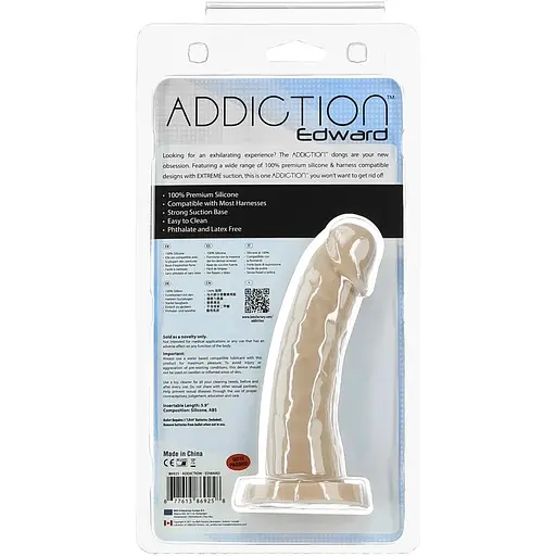 Фалоімітатор Addiction - Edward 6 Curved Dong - фото 6