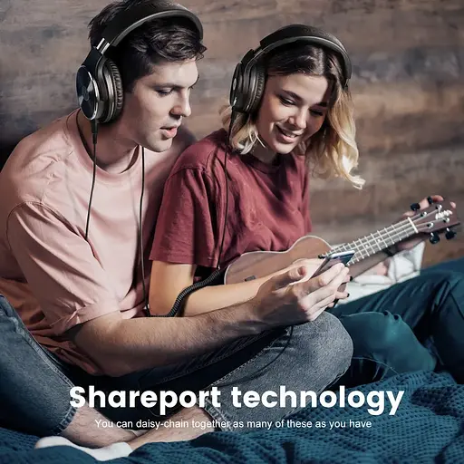 Накладні провідні студійні HIFI навушники OneOdio Studio Wireless black зі складною конструкцією та мікрофоном - фото 4