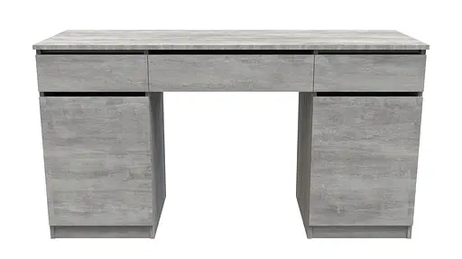 Стіл комп'ютерний Віто 2 Ferrum-decor 750x1400x500 ДСП Бетон 16 мм (FRD-104835)