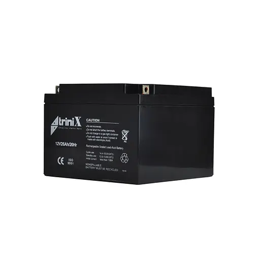 Аккумуляторная батарея 12В 26Ач Trinix 12V26Ah/20Hr AGM свинцово-кислотная (44-00039)