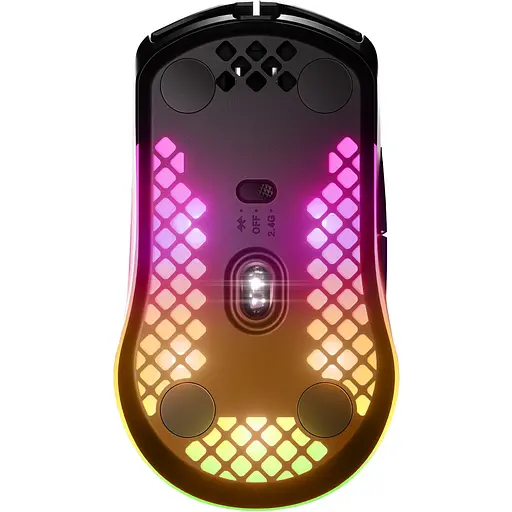 Мишка SteelSeries Aerox 3 Wireless Onyx, RGB, 18000dpi., 6кн., чорна - фото 5