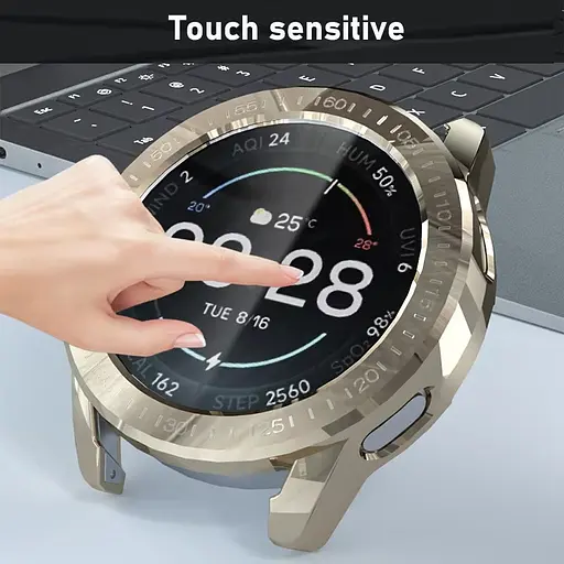 Комплект Tamister для годинника Xiaomi Mi Watch Color 2 вінтажне золото (чохол + металевий ремінець 22 мм) - фото 5
