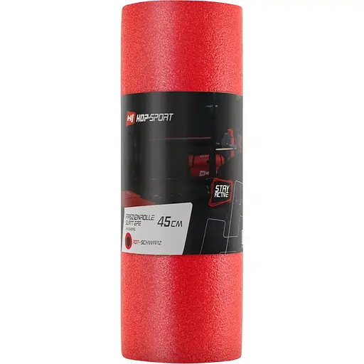 Массажный ролик (валик, роллер) Hop-Sport EPE 45см красный